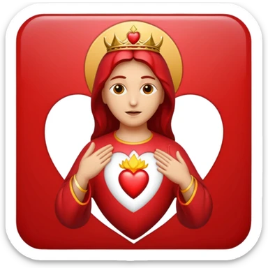 Sacred heart sticker