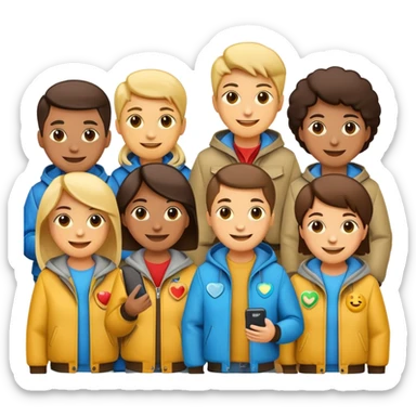 make a emoji about a gang called EMF sticker