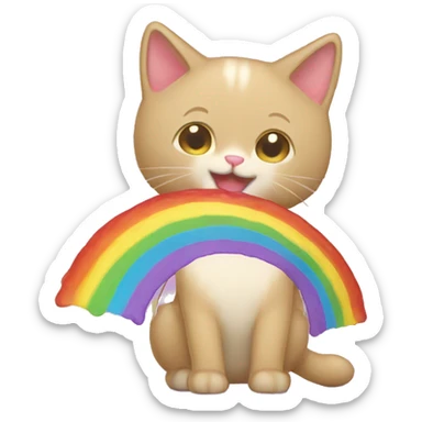 poptart kitty rainbow sticker