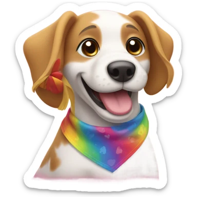 gay dog sticker