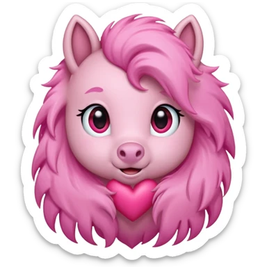 pony in love sticker