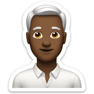 A man married to two women. sticker