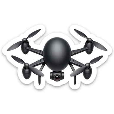 spy mini camera drone object icon, insect-like tiny drone, camera eye lens, small wings or micro rotors, stealth black design, 3D cartoon, mobile game icon style, centered, clean background, no text, no watermark
  sticker