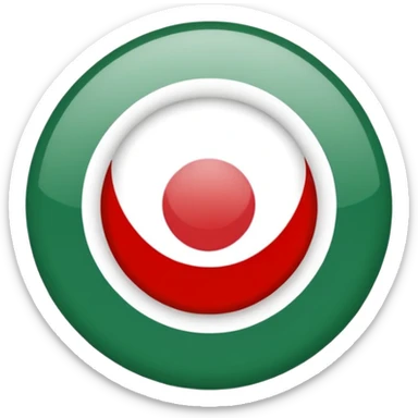 circle iranian flag sticker