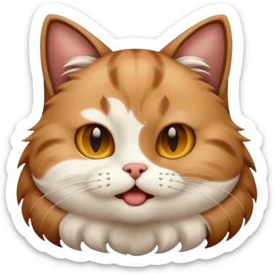 A cat farting sticker