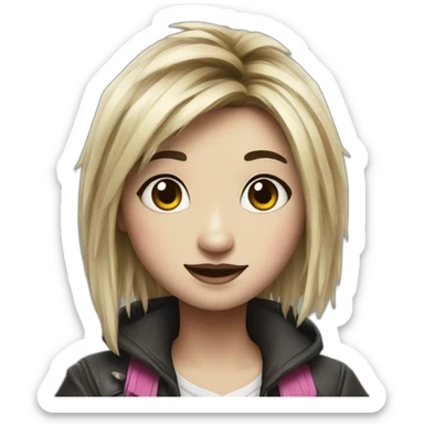 Panda as tiny tina sticker