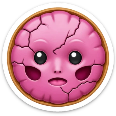 pink cellular dead skin without face sticker