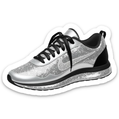 glitter running shoes no brand sticker