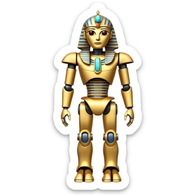Pharaoh Robot full body  sticker