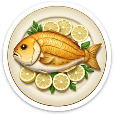 fish dinner sticker