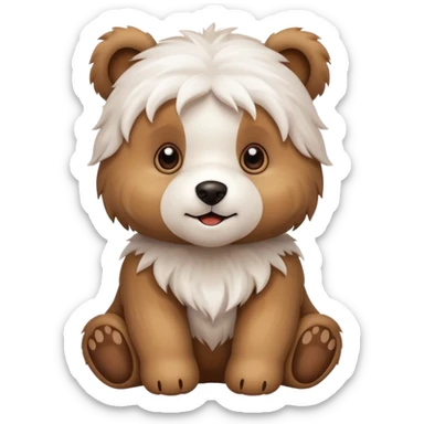 Can you do a mix of a Maltese and bear cub sticker