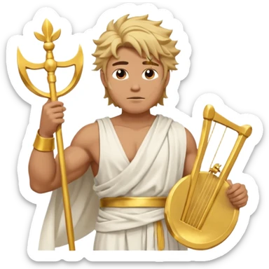 God of wind  give me more than half body  sticker