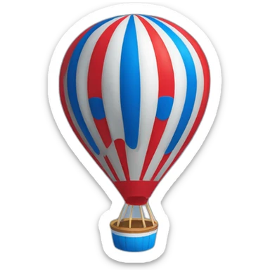 Montgolfière rouge et bleu REMAX sticker