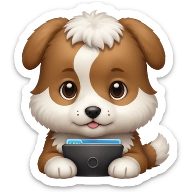 Data, small puppy face lock, server sticker