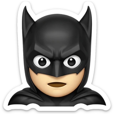 A batman emoji sticker