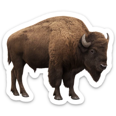 Bison sticker