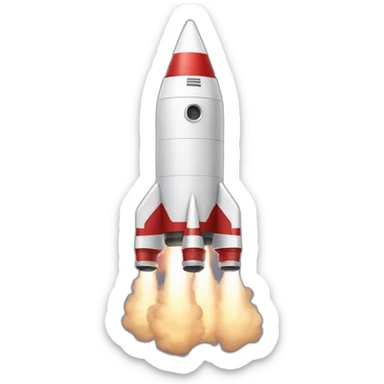 rocket flies sticker