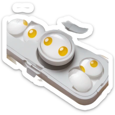 dual compartment prescription contact lens case sticker