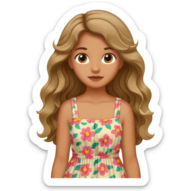 summer vibes girl sticker