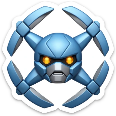 Haz un emoji del Pokémon metagross, hazlo parecido a la imagen sticker