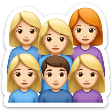 5 sisters 1 brother sticker