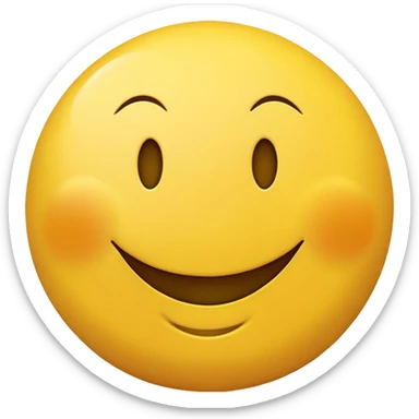 Character designing a smiley face sticker