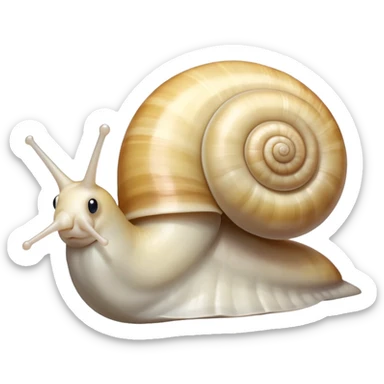 white snail sticker