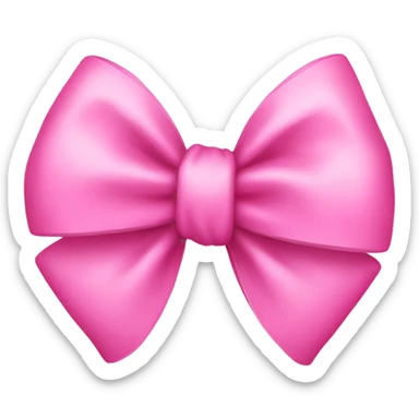 Pink bow sticker