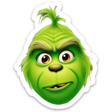 Grinch on a house sticker