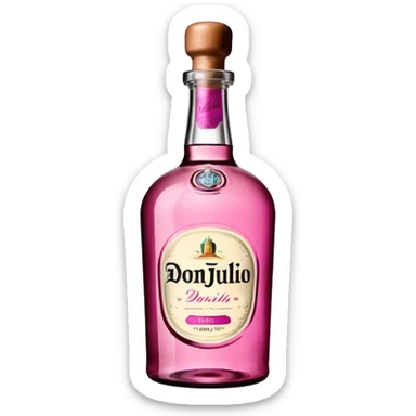 Pink don Julio bottle  sticker