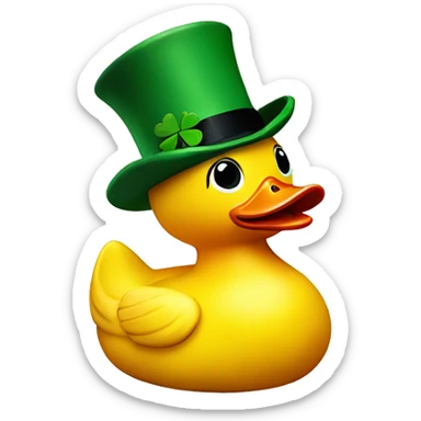 Irish rubber duck sticker