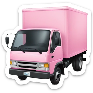 Pink box truck sticker