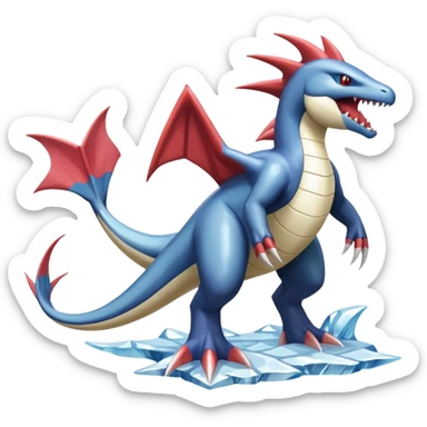 Milotic-Latias-Kyurem-Garchomp-Fakémon-hybrid-creature (full body)  sticker
