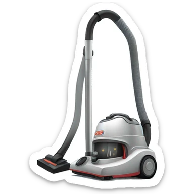 Vacuum cleaner noise sticker