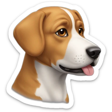 Chat avec une tête de chien sticker