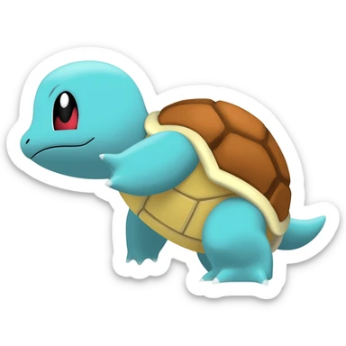 Official Squirtle sprite artwork sticker