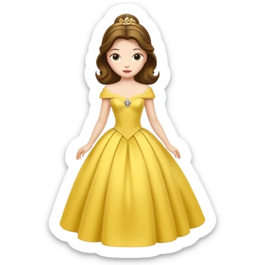 Belle from Beauty and the Beast sticker