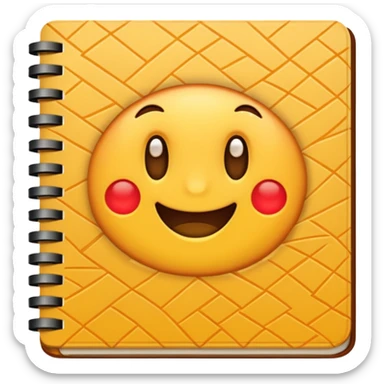 patterned notebook sticker