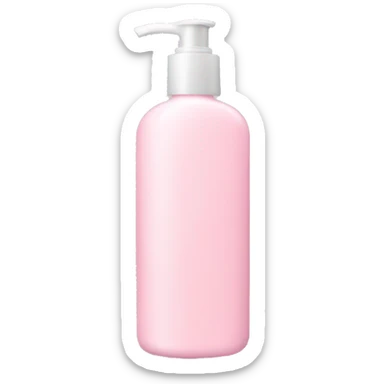 Light pink lotion bottle sticker