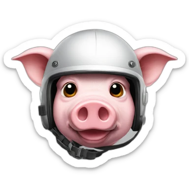 pig in the helmet with letter z on it sticker