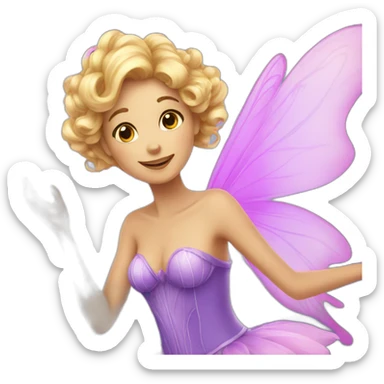 Magic fairy sticker