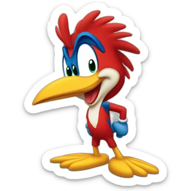 woody the woodpecker sticker