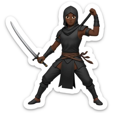 create a dnd style invisible_warrior_silhouette.png using 48x48 pixels size sticker