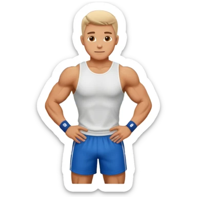 white sportsman in the playground sticker