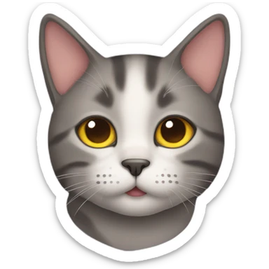 cat with stars in eyes sticker