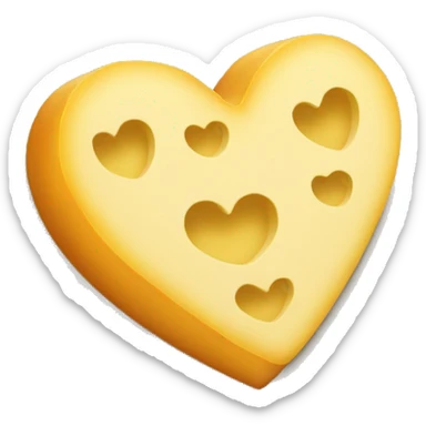 cheeese heart sticker