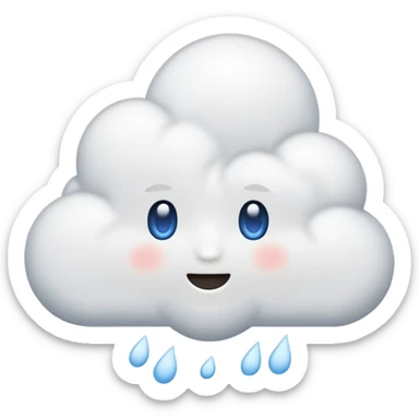 poudre blanche sticker