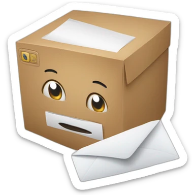 caixa-entrega-mail sticker