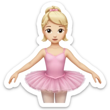 balerina blonde sticker