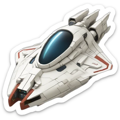 SHMUP space ship sticker